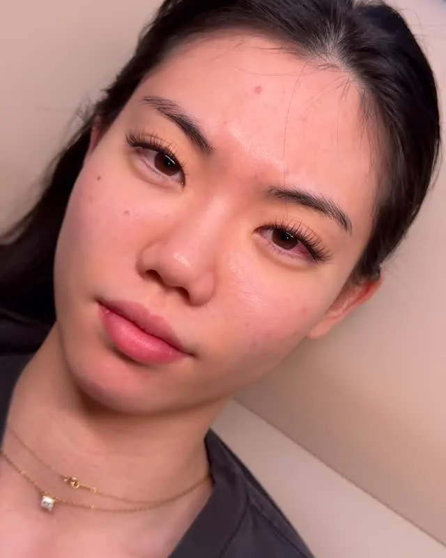 Client with a soft glam set